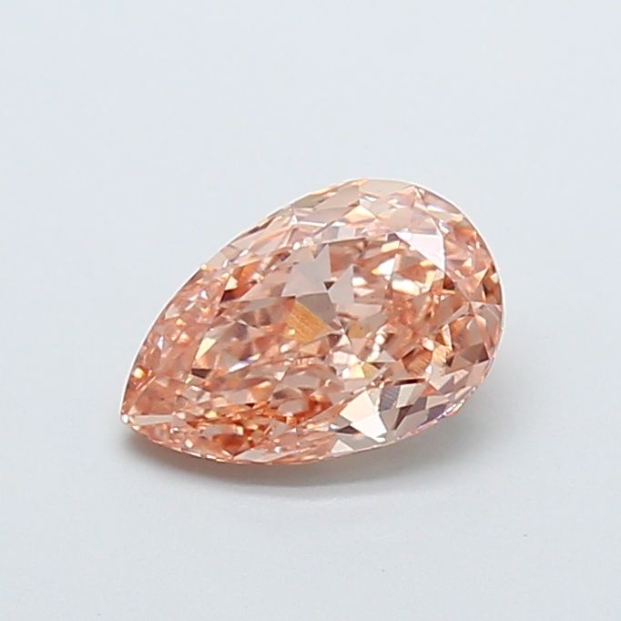 Pear Fancy Brownish Orange Lab-grown Diamond 1.51ct VS2 loose diamond