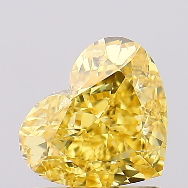 Heart Fancy Vivid Yellow Lab-grown Diamond 1.14ct VS2 loose diamond