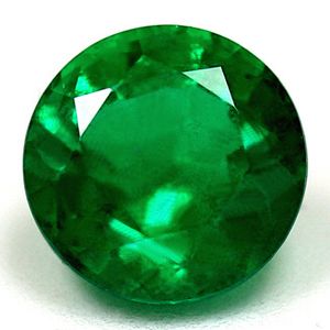 Round Green Emerald 1.36ct loose gemstone