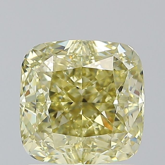 Cushion Fancy Brownish Greenish Yellow Natural Diamond 2.02ct VVS2 loose diamond