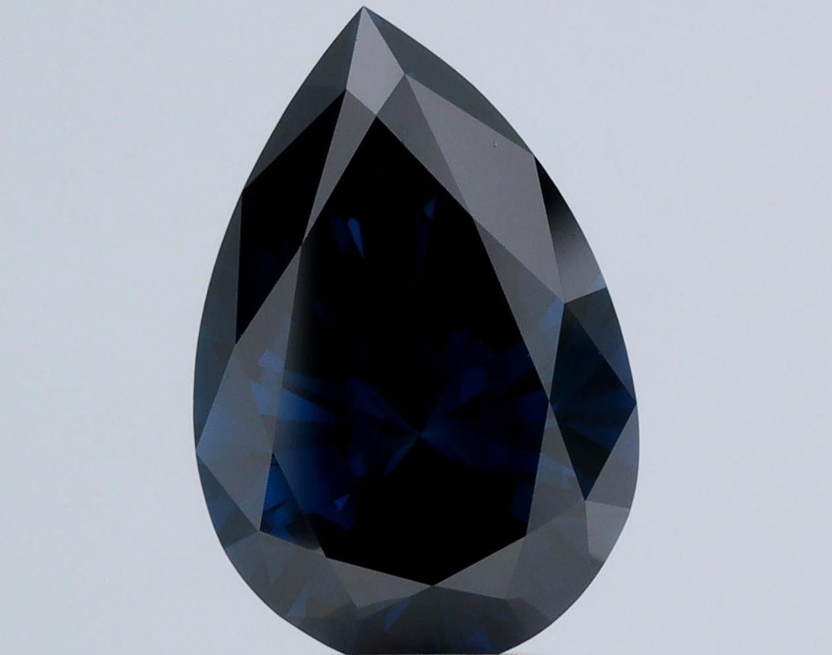 Pear Black Lab-grown Diamond 3.1ct VS1 loose diamond