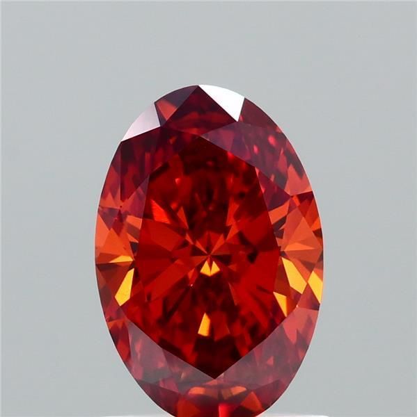 Oval Fancy Intense Brownish Orange Lab-grown Diamond 1.08ct VVS2 loose diamond