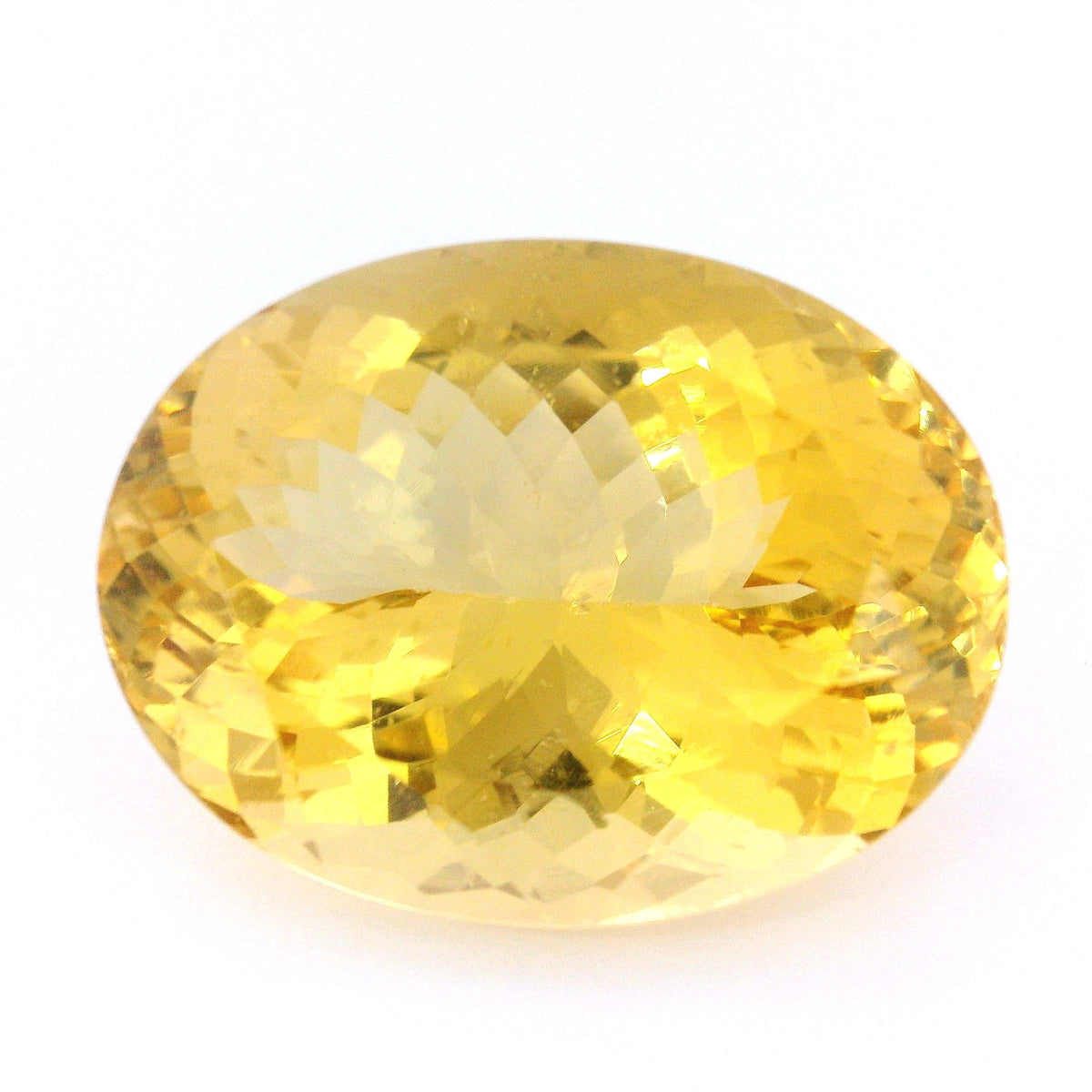 Oval Yellow Heliodor 21.68ct loose gemstone