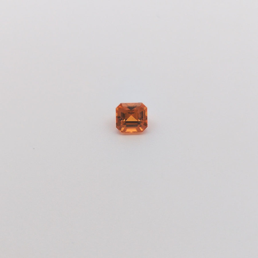 Octagonal Orange Garnet 1.54ct loose gemstone