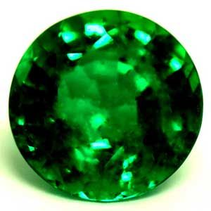 Round Green Emerald 1.13ct loose gemstone