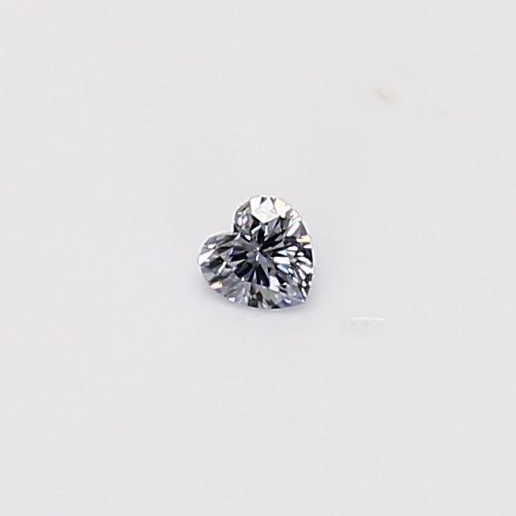 Heart Fancy Light Gray Natural Diamond 0.05ct loose diamond