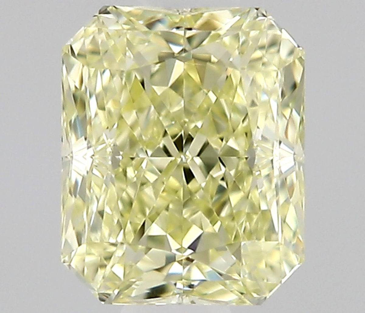 Radiant Fancy Light Yellow Natural Diamond 0.31ct VS2 loose diamond