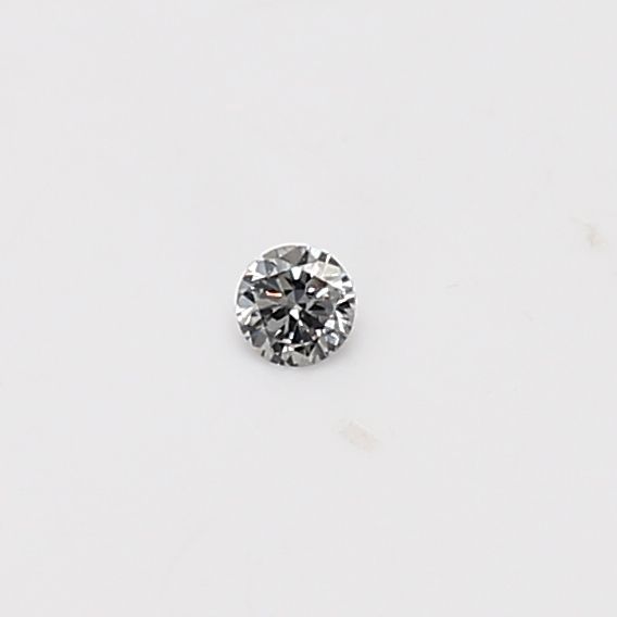 Round Very Light Gray Natural Diamond 0.03ct loose diamond