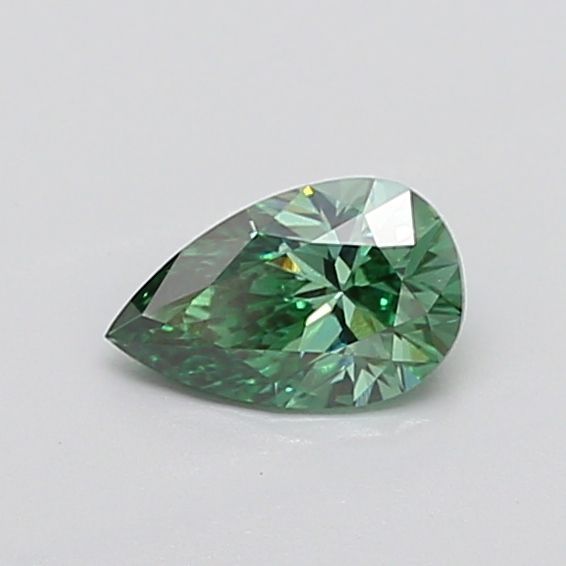 Pear Fancy Vivid Green Lab-grown Diamond 0.76ct VS1 loose diamond