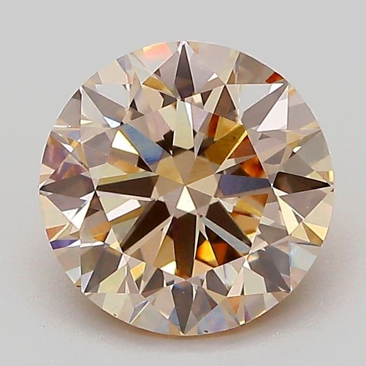 Round Fancy Light Brown Lab-grown Diamond 2.06ct VS1 loose diamond