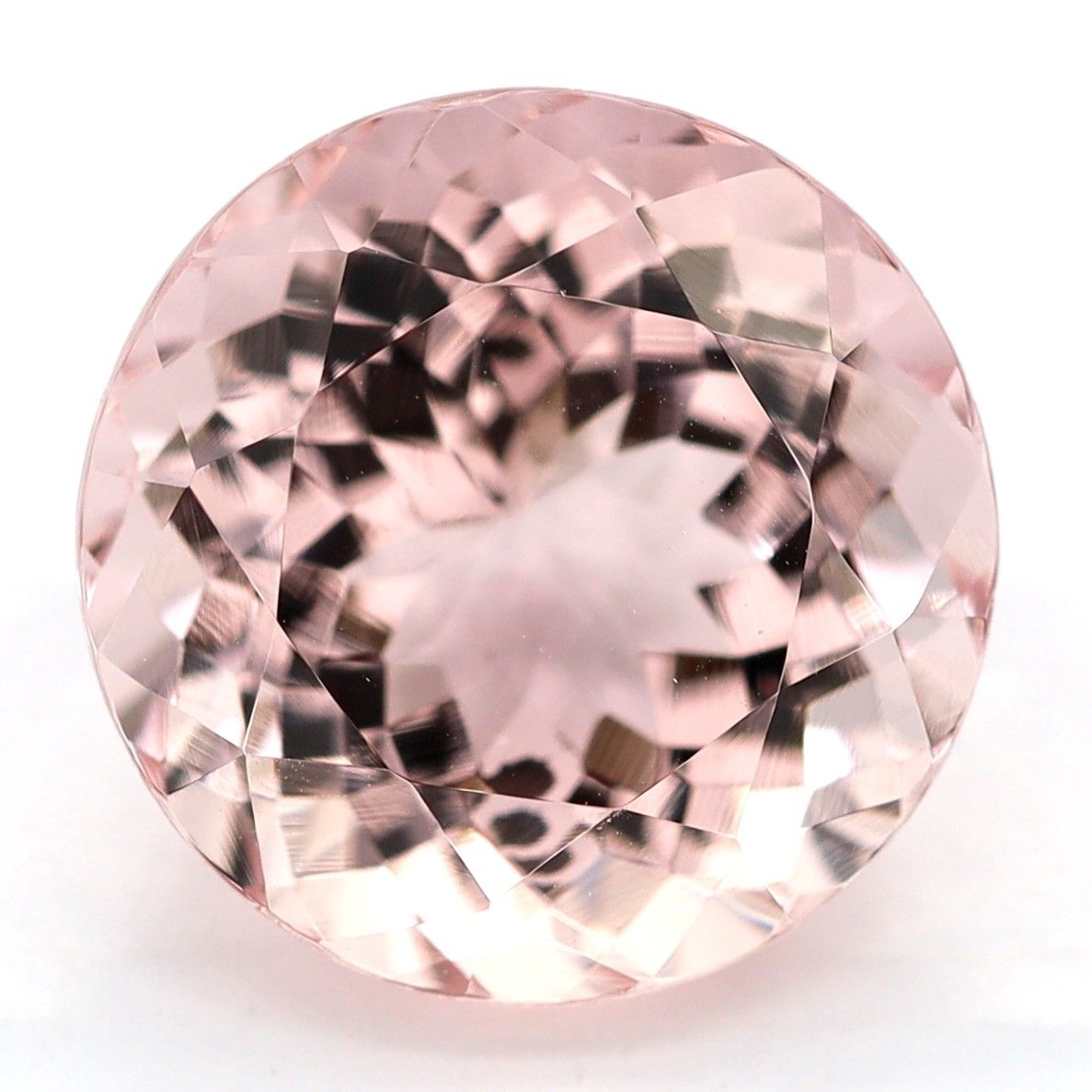 Round Pink Morganite 3.83ct loose gemstone