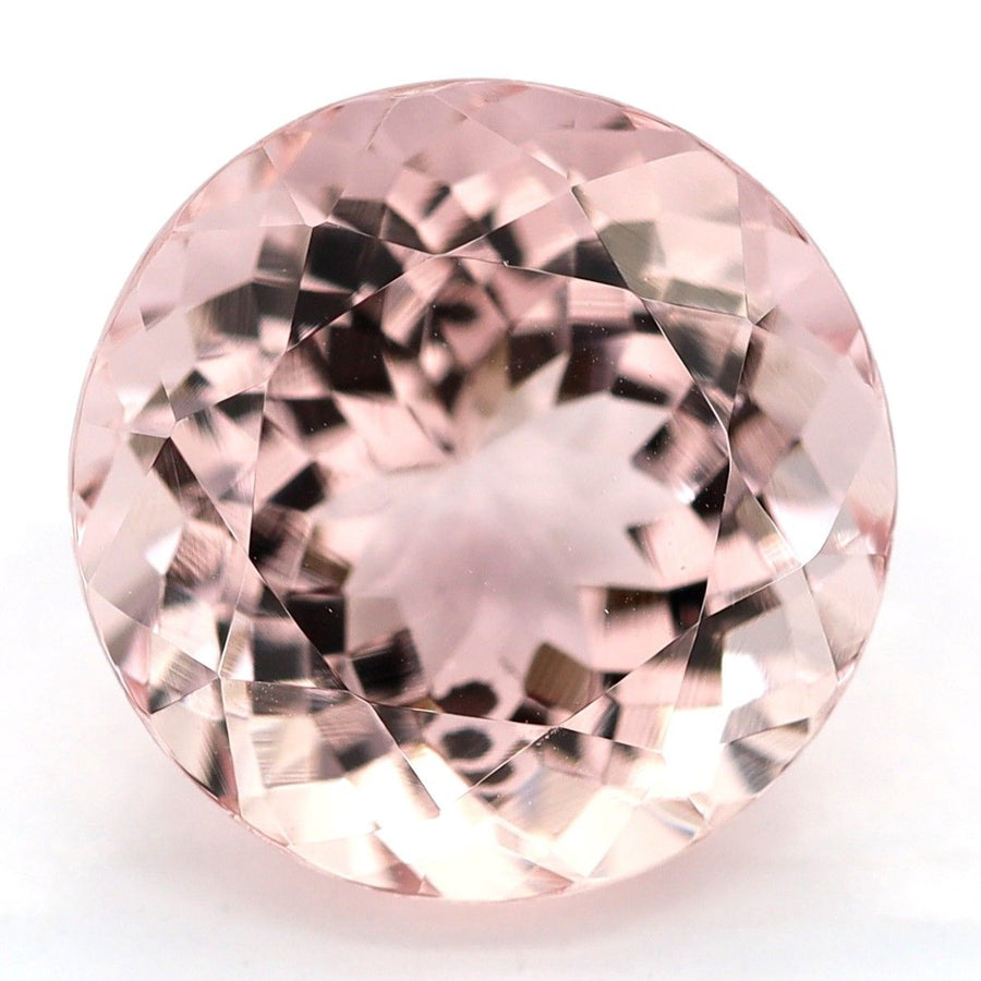 Round Pink Morganite 3.83ct loose gemstone