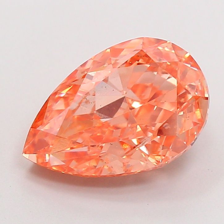 Pear Fancy Intense Brownish Orange Lab-grown Diamond 3.34ct VS1 loose diamond
