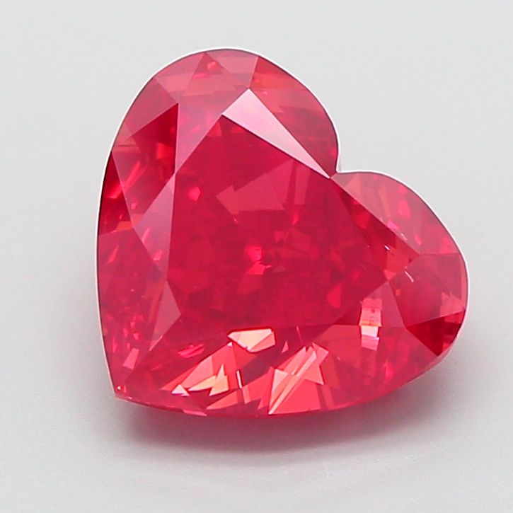 Heart Fancy Vivid Red Lab-grown Diamond 3.01ct VS2 loose diamond