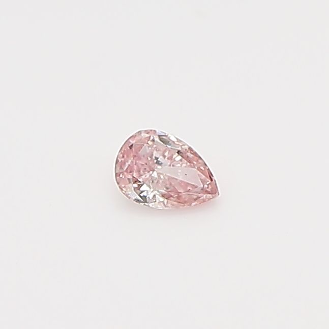 Pear Fancy Intense Pink Natural Diamond 0.06ct loose diamond