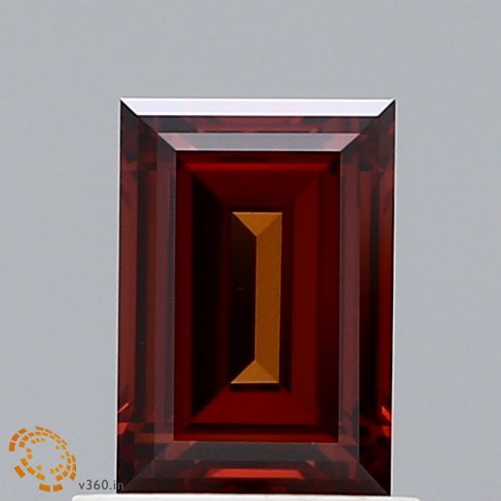 Baguette Fancy Deep Orange Lab-grown Diamond 1.03ct VS1 loose diamond
