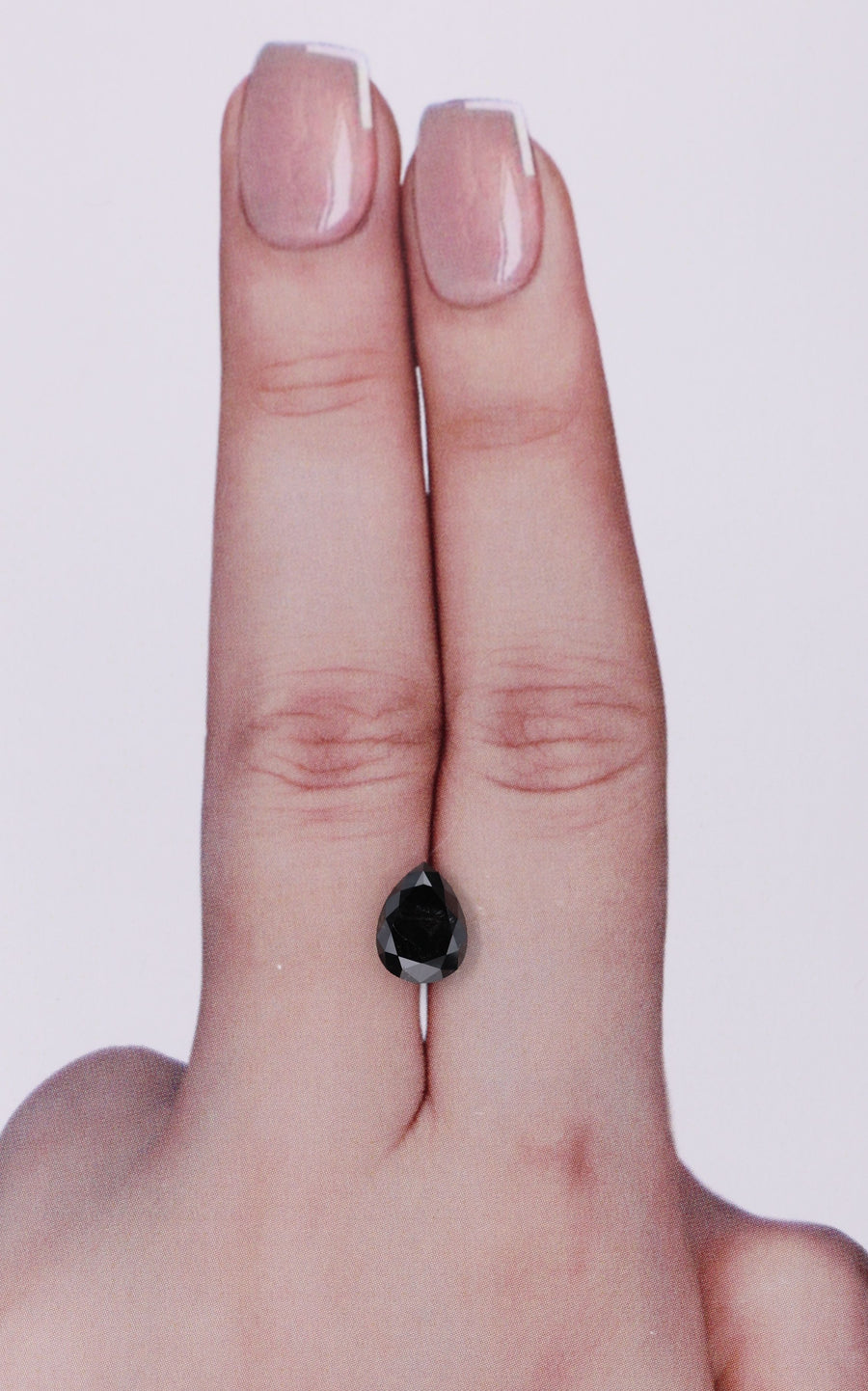 Pear Fancy Black Natural Diamond 1.26ct VVS2 loose diamond