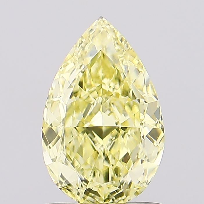 Pear Fancy Intense Yellow Lab-grown Diamond 1.22ct VS1 loose diamond