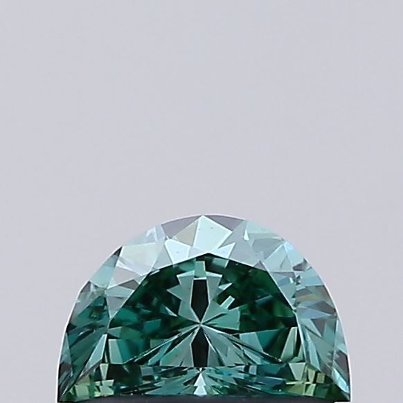 Half Moon Fancy Vivid Green Lab-grown Diamond 0.41ct VS1 loose diamond