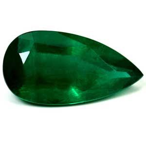 Pear Green Emerald 3.39ct loose gemstone