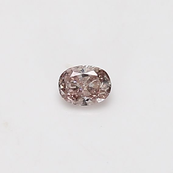 Oval Fancy Brownish Pink Natural Diamond 0.11ct loose diamond