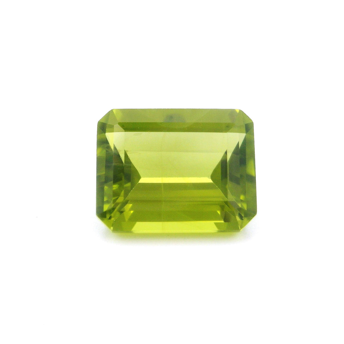 Octagonal Green Peridot 3.97ct loose gemstone