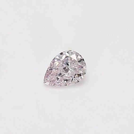 Pear Light Pink Natural Diamond 0.12ct loose diamond