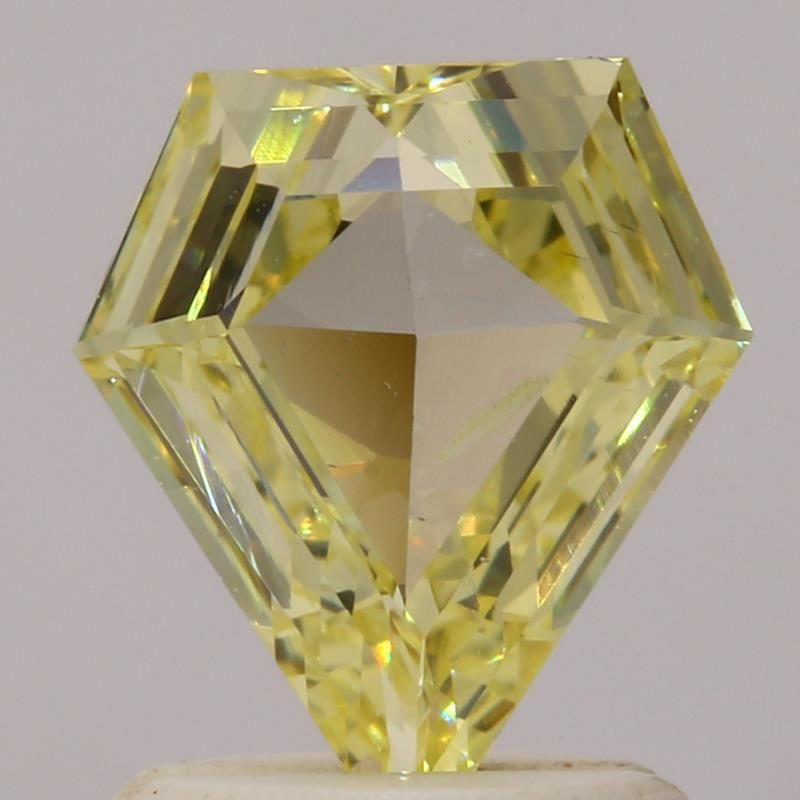 Shield Fancy Light Yellow Natural Diamond 0.74ct loose diamond