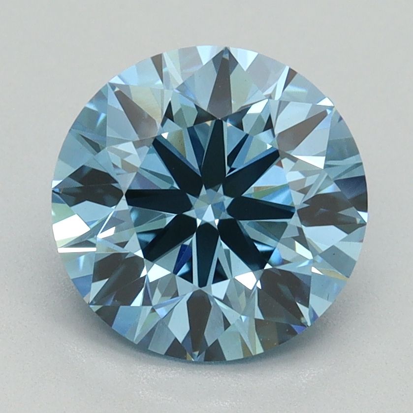 Round Fancy Vivid Blue Lab-grown Diamond 2.27ct VS1 loose diamond