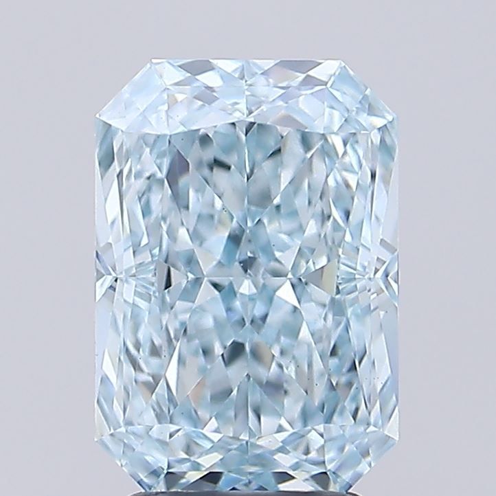Radiant Fancy Vivid Blue Lab-grown Diamond 3.01ct VVS2 loose diamond