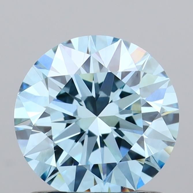Round Fancy Vivid Blue Lab-grown Diamond 1.01ct VVS2 loose diamond