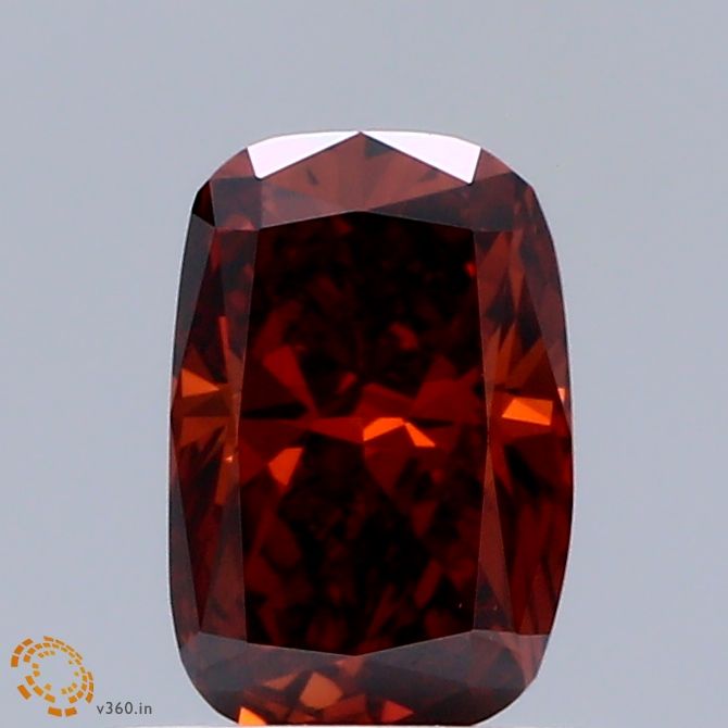 Cushion Fancy Deep Orange Lab-grown Diamond 0.72ct VS1 loose diamond