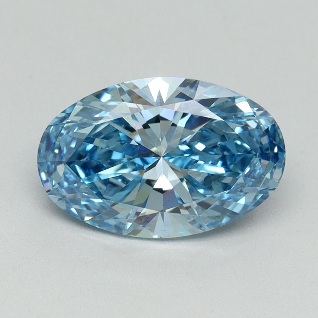 Oval Fancy Vivid Blue Lab-grown Diamond 2.05ct VS1 loose diamond