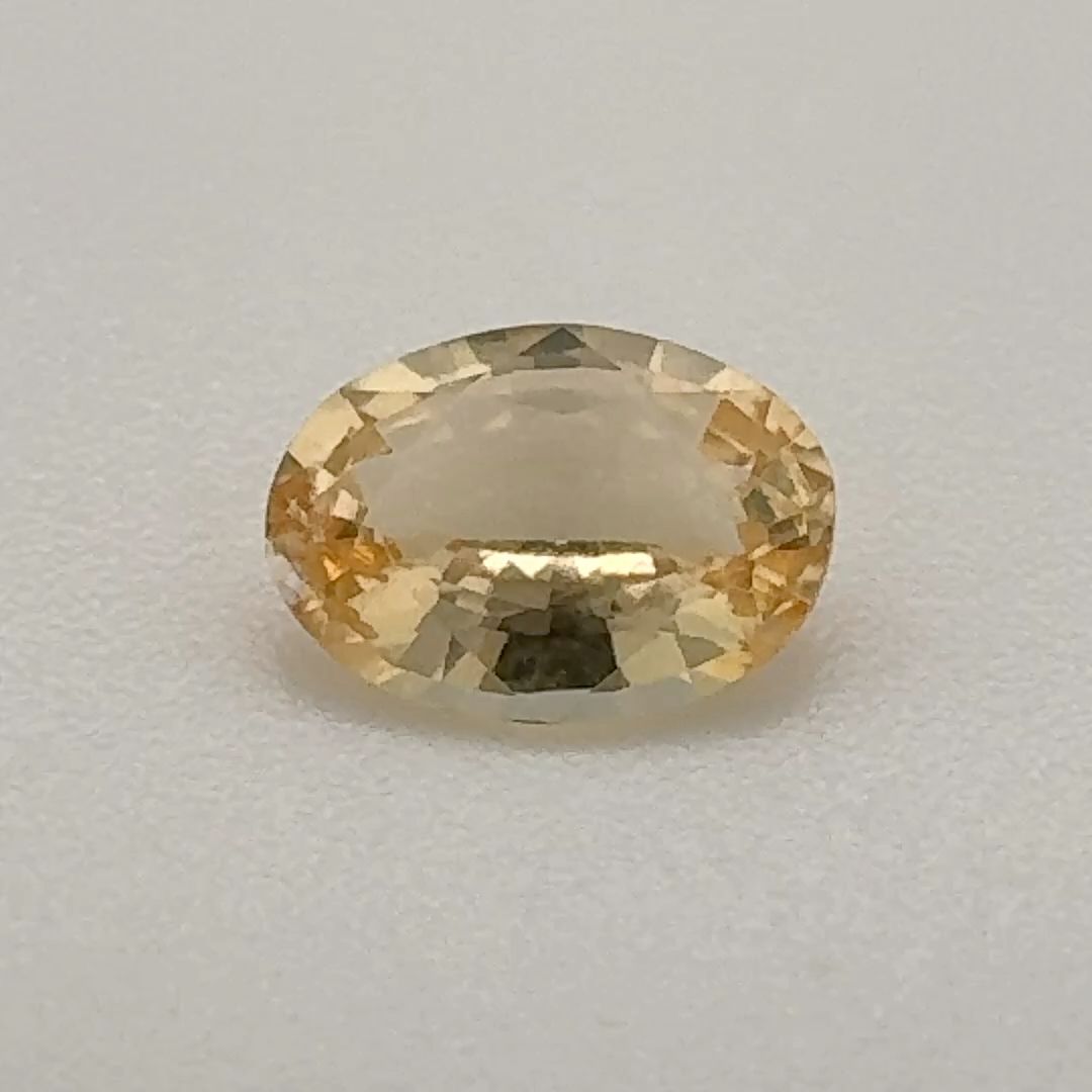 Oval Yellow Topaz 0.53ct loose gemstone