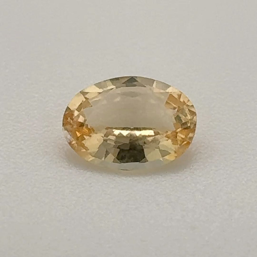 Oval Yellow Topaz 0.53ct loose gemstone