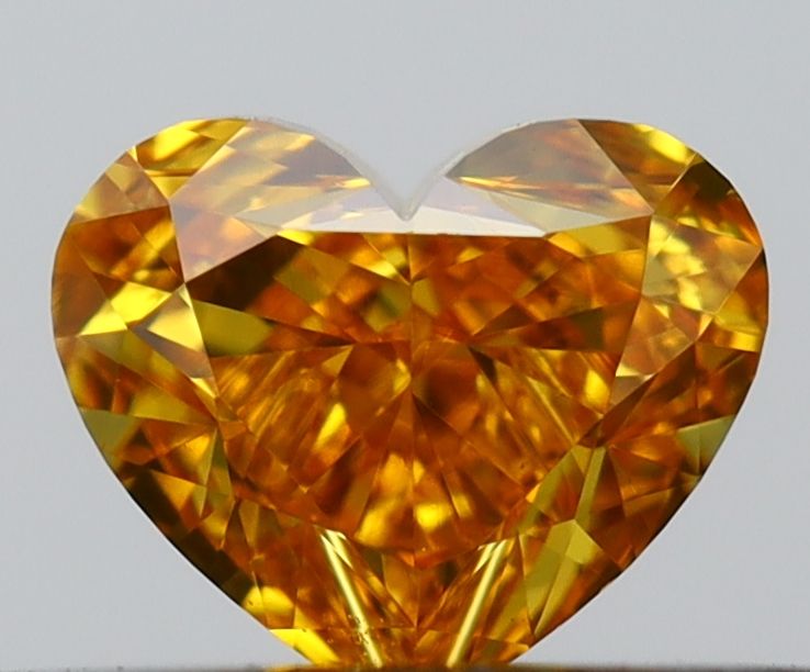 Heart Fancy Vivid Orange Natural Diamond 0.28ct VS1 loose diamond