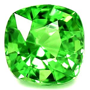 Cushion Green Garnet 0.91ct loose gemstone