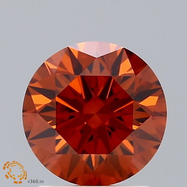 Round Fancy Vivid Orange Lab-grown Diamond 1.7ct VS1 loose diamond
