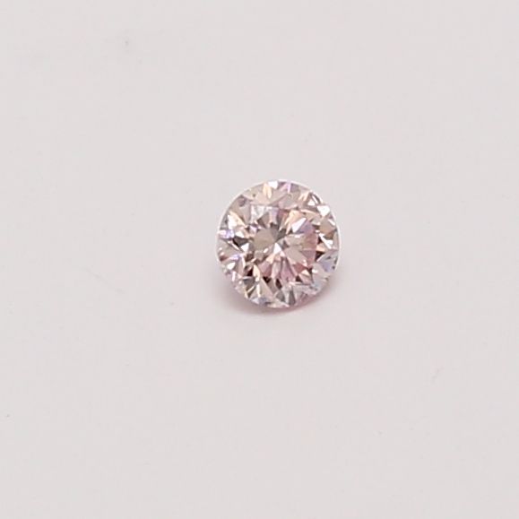 Round Fancy Light Pink Natural Diamond 0.09ct VS2 loose diamond