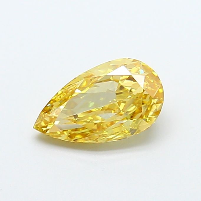 Pear Fancy Intense Yellow Lab-grown Diamond 1.53ct VVS2 loose diamond