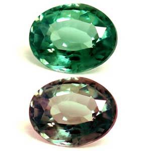 Oval Green Alexandrite 0.17ct loose gemstone