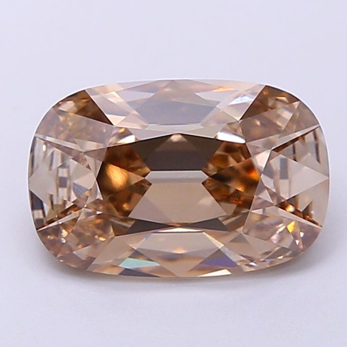 Cushion Fancy Light Brown Lab-grown Diamond 2.56ct VVS1 loose diamond