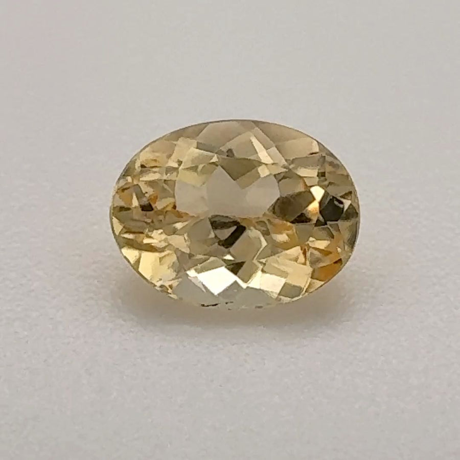 Oval Yellow Topaz 0.8ct loose gemstone