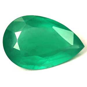 Pear Green Emerald 1.7ct loose gemstone