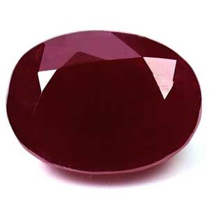 Oval Red Ruby 3.12ct loose gemstone