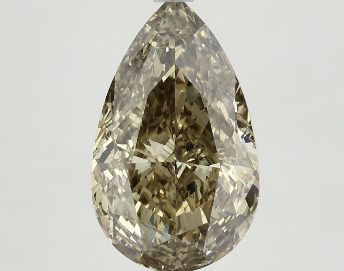 Pear Fancy Vivid Yellow Lab-grown Diamond 5.22ct VS1 loose diamond