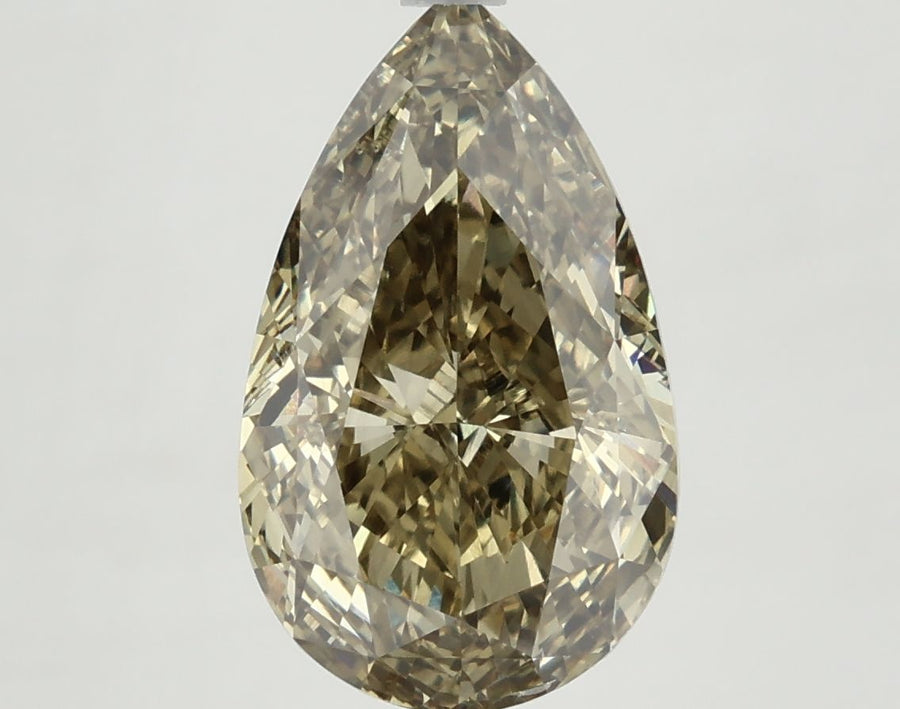Pear Fancy Vivid Yellow Lab-grown Diamond 5.22ct VS1 loose diamond