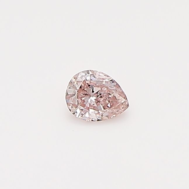 Pear Fancy Pink Natural Diamond 0.09ct loose diamond