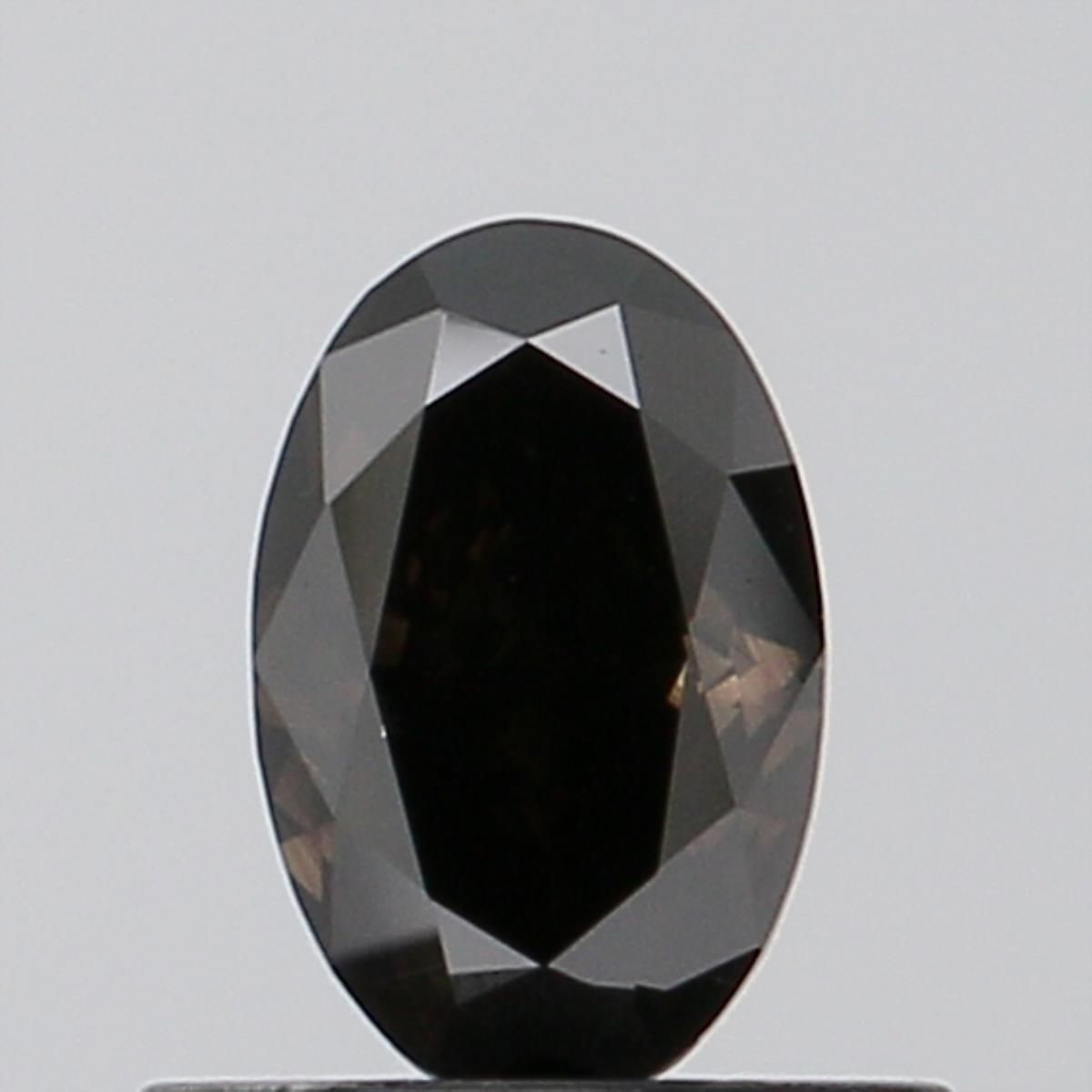 Oval Fancy Deep Black Lab-grown Diamond 0.61ct VS2 loose diamond