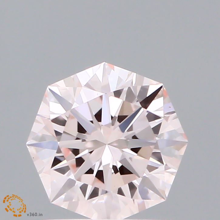 Octagonal Light Pink Lab-grown Diamond 0.96ct VS1 loose diamond